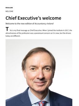 Chief Executive’s welcome