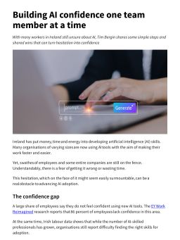 Building AI confidence one team member at a time