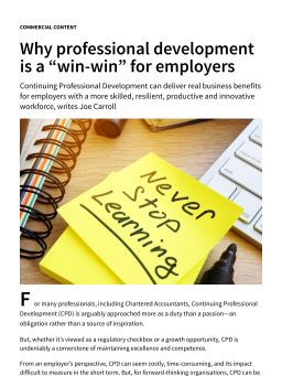 Why professional development is a “win-win” for employers