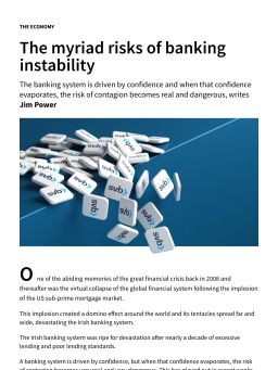 The myriad risks of banking instability