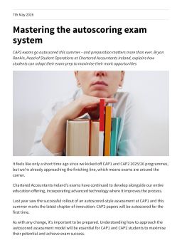 Mastering the autoscoring exam system