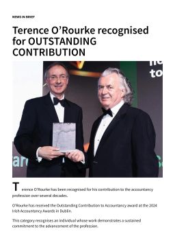 Terence O’Rourke recognised for OUTSTANDING CONTRIBUTION